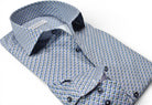 Marcello soft glow diagonal print shirt.