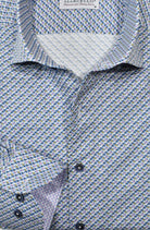 Marcello soft glow diagonal print shirt.