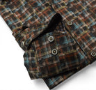 Marcello rustiic earth grid shirt.