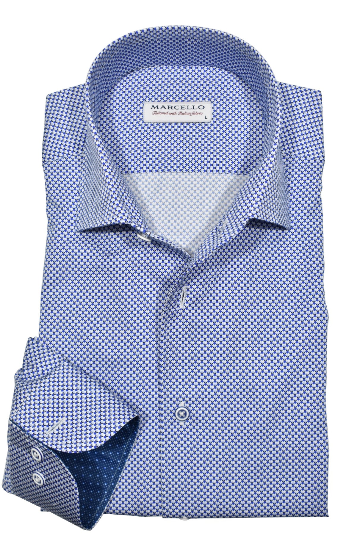 Marco Sport Shirt Blue Multi - CH3646C main image 1