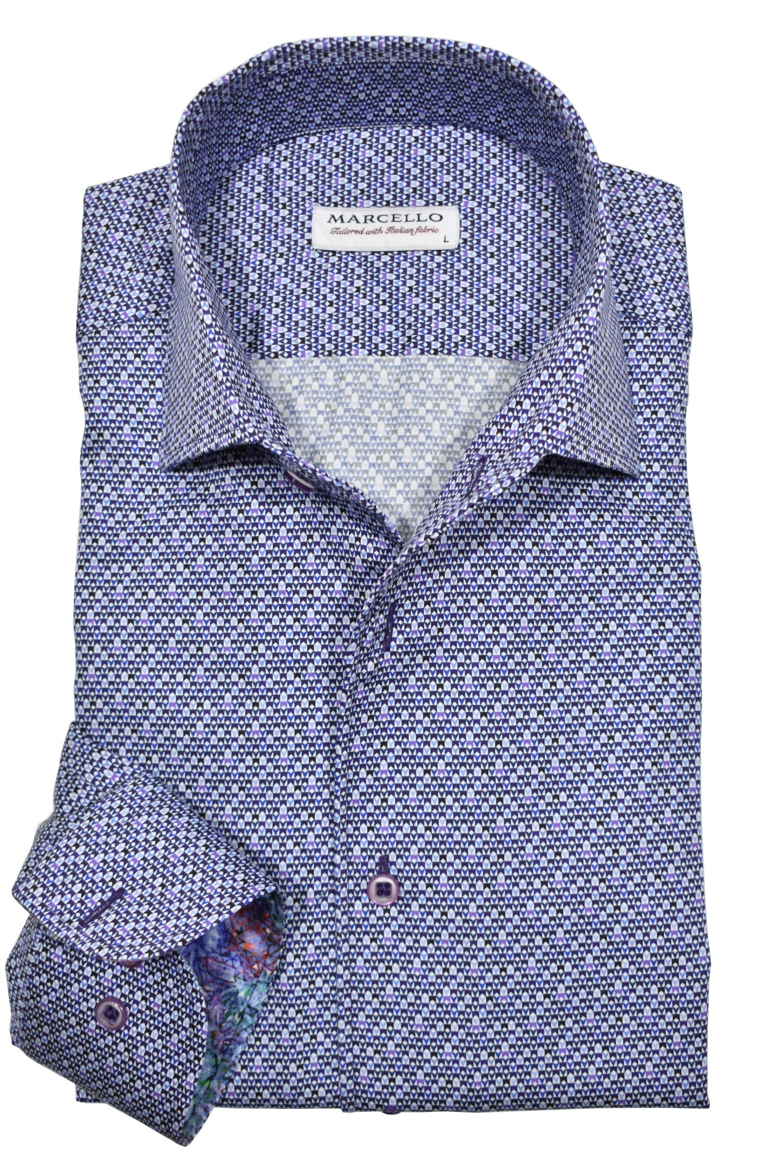 Experience luxury with the Marcello exclusive one piece roll collar. The collar stands perfectly and is like no other. Our rich cotton sateen fabric is the perfect choice to elevate any look. From jeans to pants and even under a sport coat, this versatile piece will add effortless style and sophistication to your wardrobe.