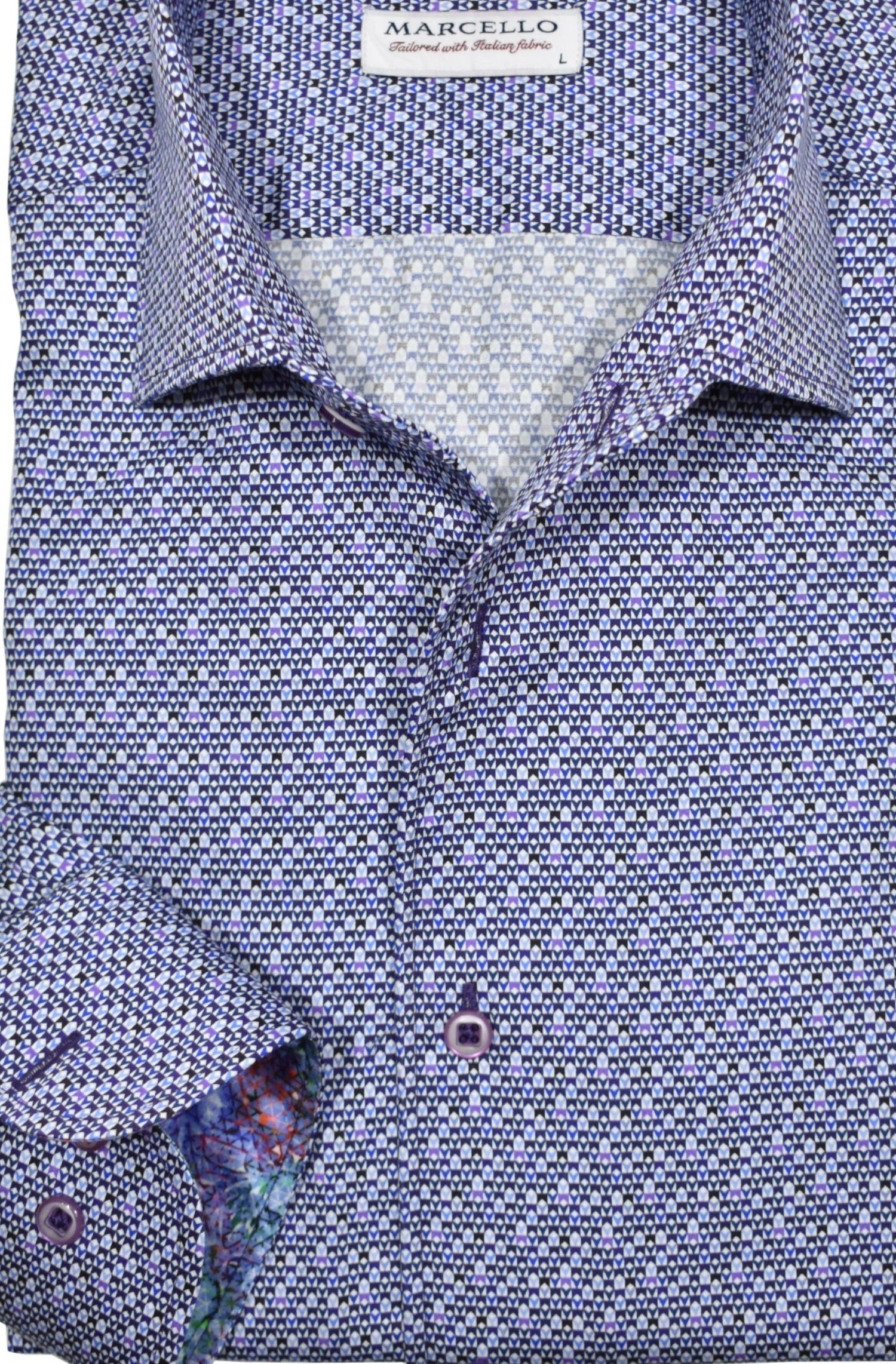 Experience luxury with the Marcello exclusive one piece roll collar. The collar stands perfectly and is like no other. Our rich cotton sateen fabric is the perfect choice to elevate any look. From jeans to pants and even under a sport coat, this versatile piece will add effortless style and sophistication to your wardrobe.