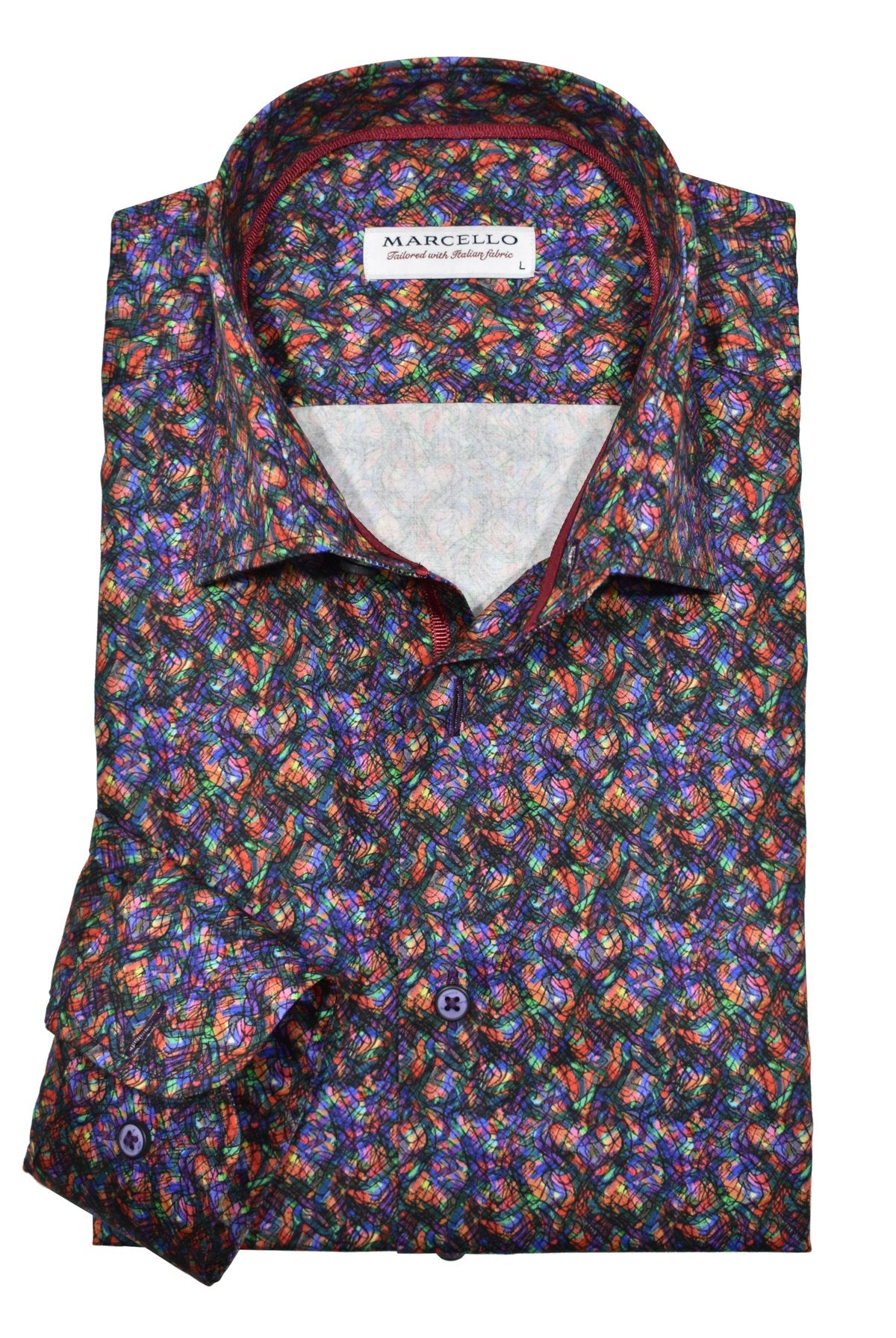 W901 Mini Stained Glass Sport Shirt – Marcello Sport