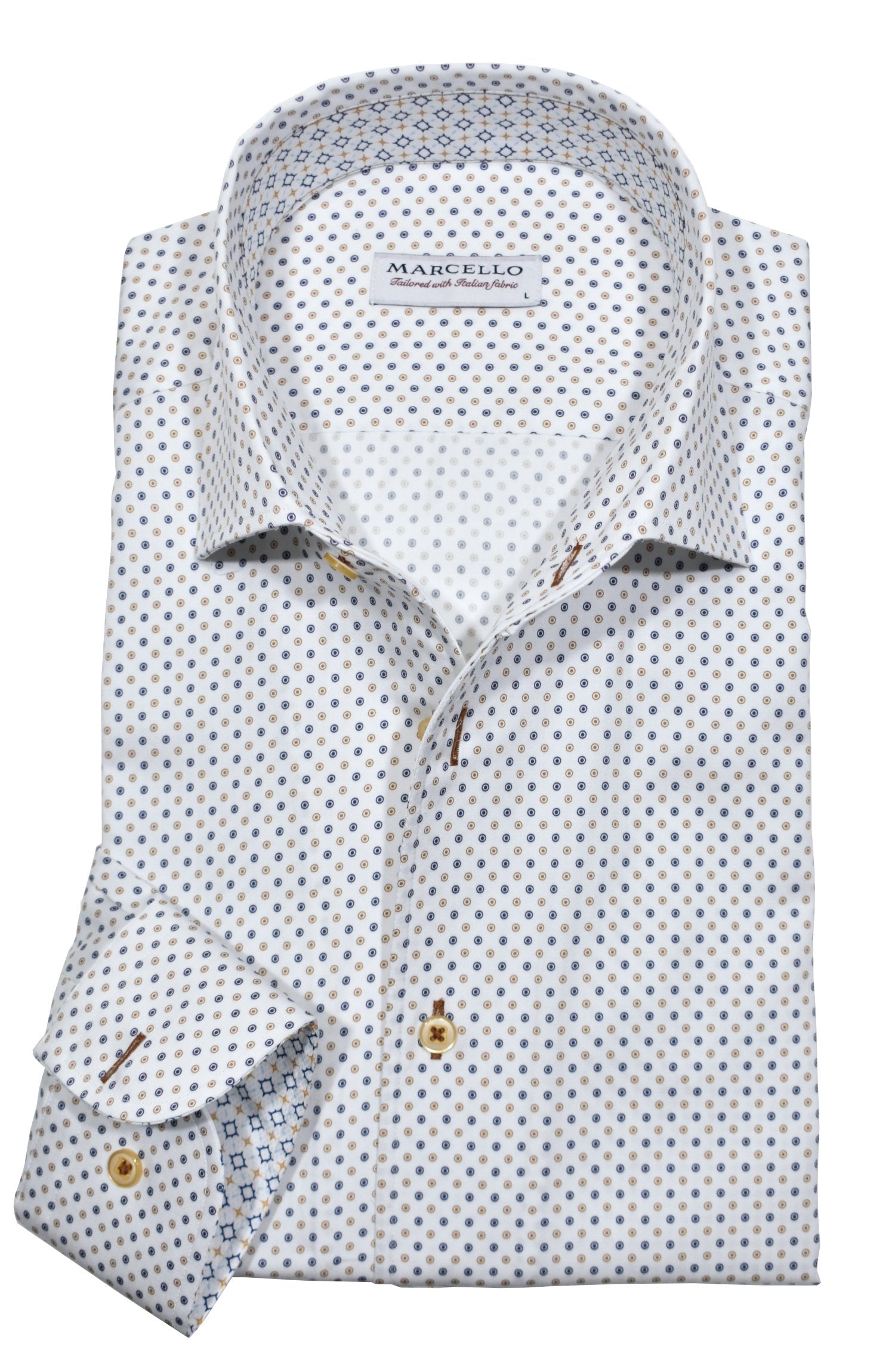 W947R Island Neat Roll Collar Shirt – Marcello Sport