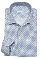 Marcello's circle medallion shirt is the perfect addition to your wardrobe.