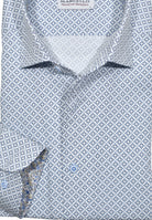 Marcello's circle medallion shirt is the perfect addition to your wardrobe. 