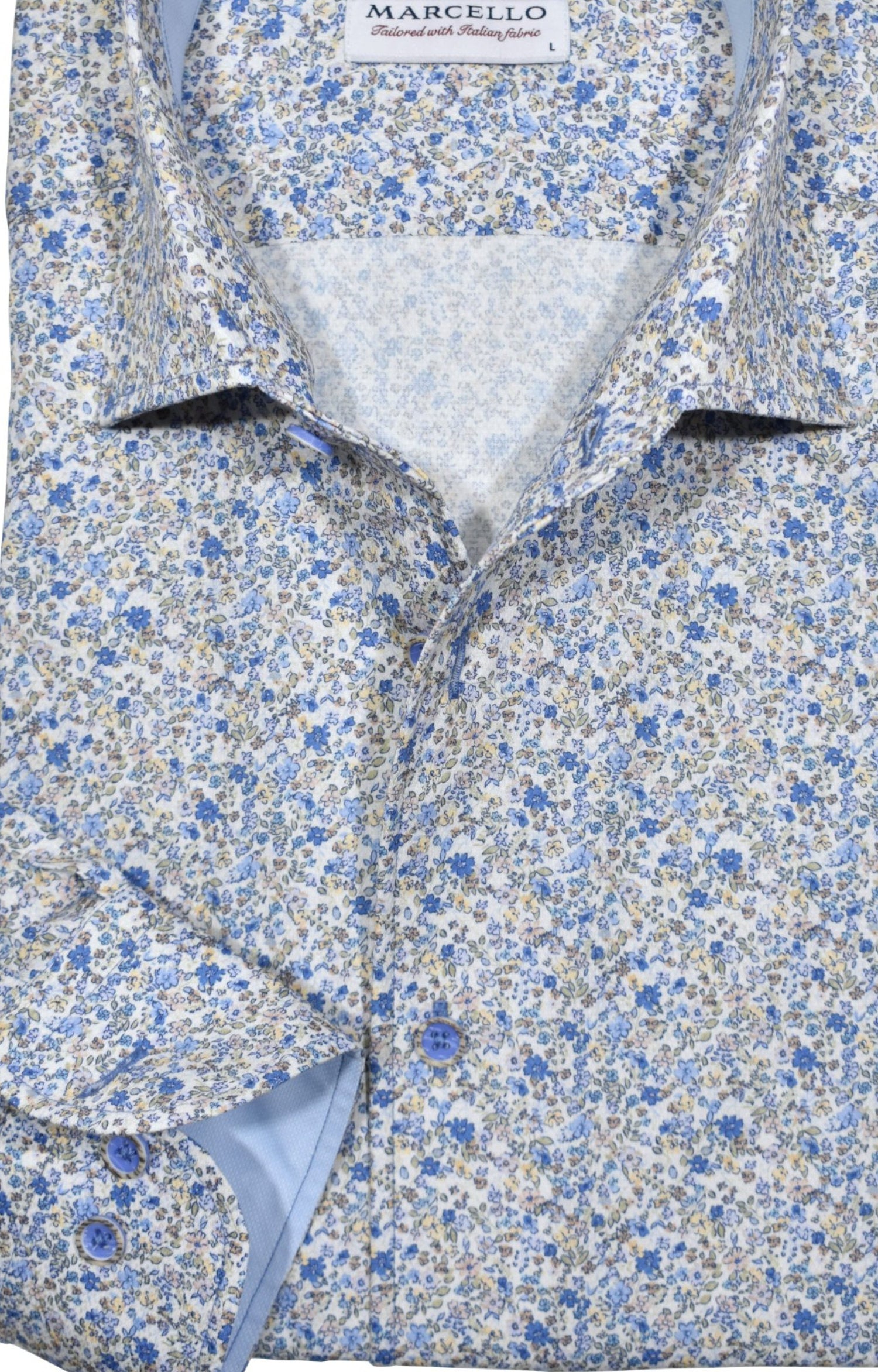 Introducing our Marcello Tuscan Floral Roll Collar! 