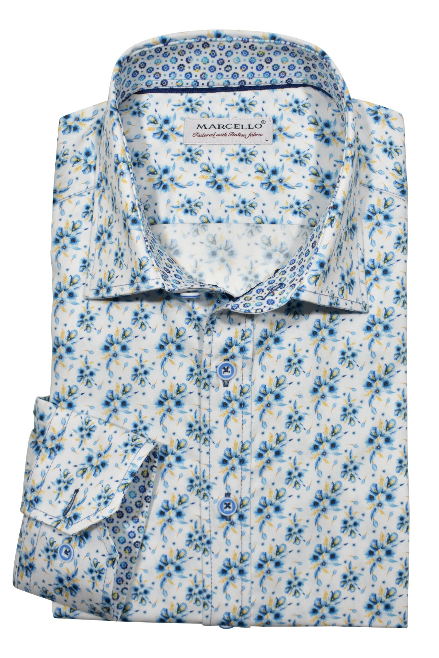 Elevate your Spring and Summer looks with the Marcello Kona Floral Print Shirt!