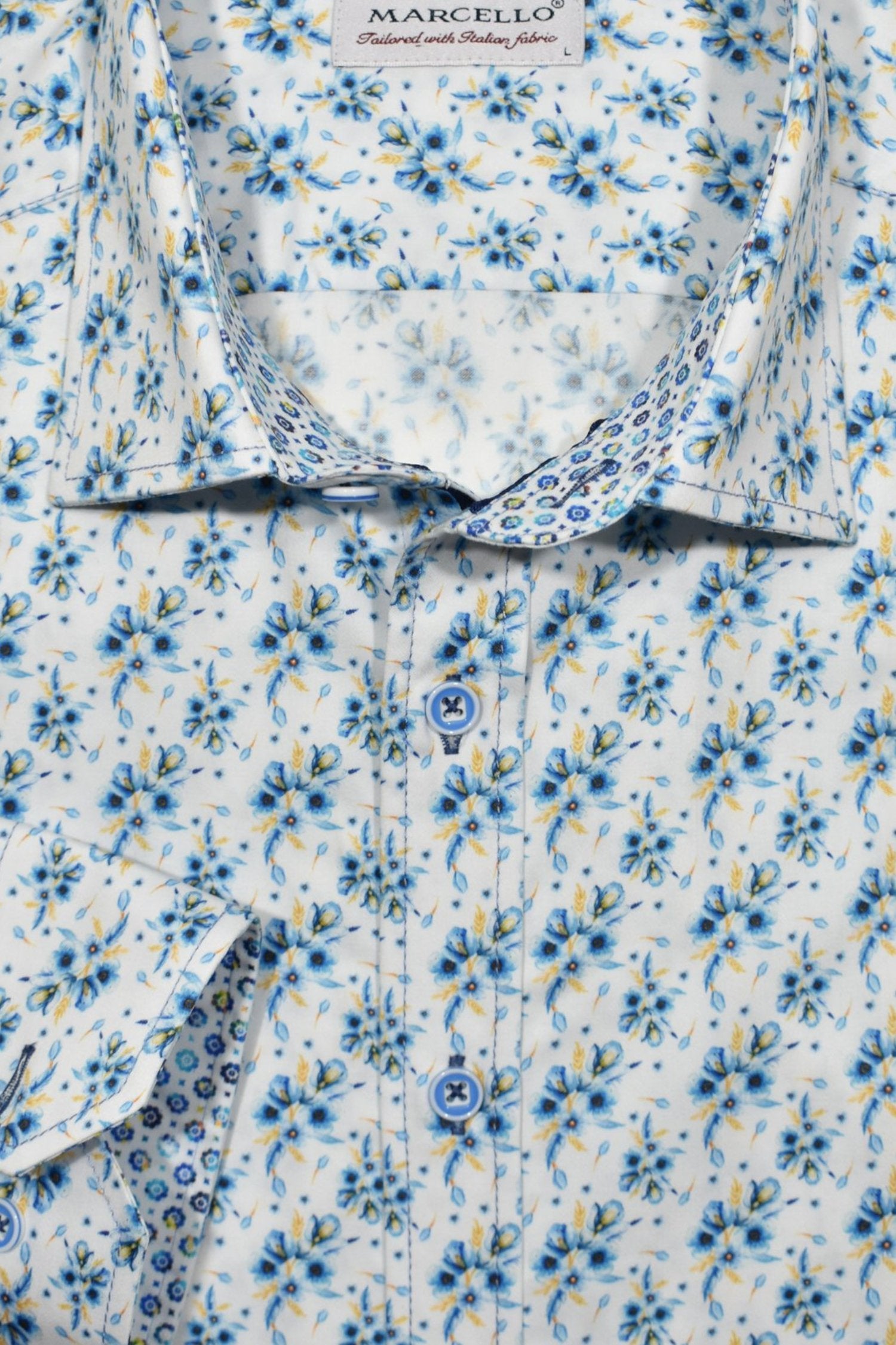 Elevate your Spring and Summer looks with the Marcello Kona Floral Print Shirt!