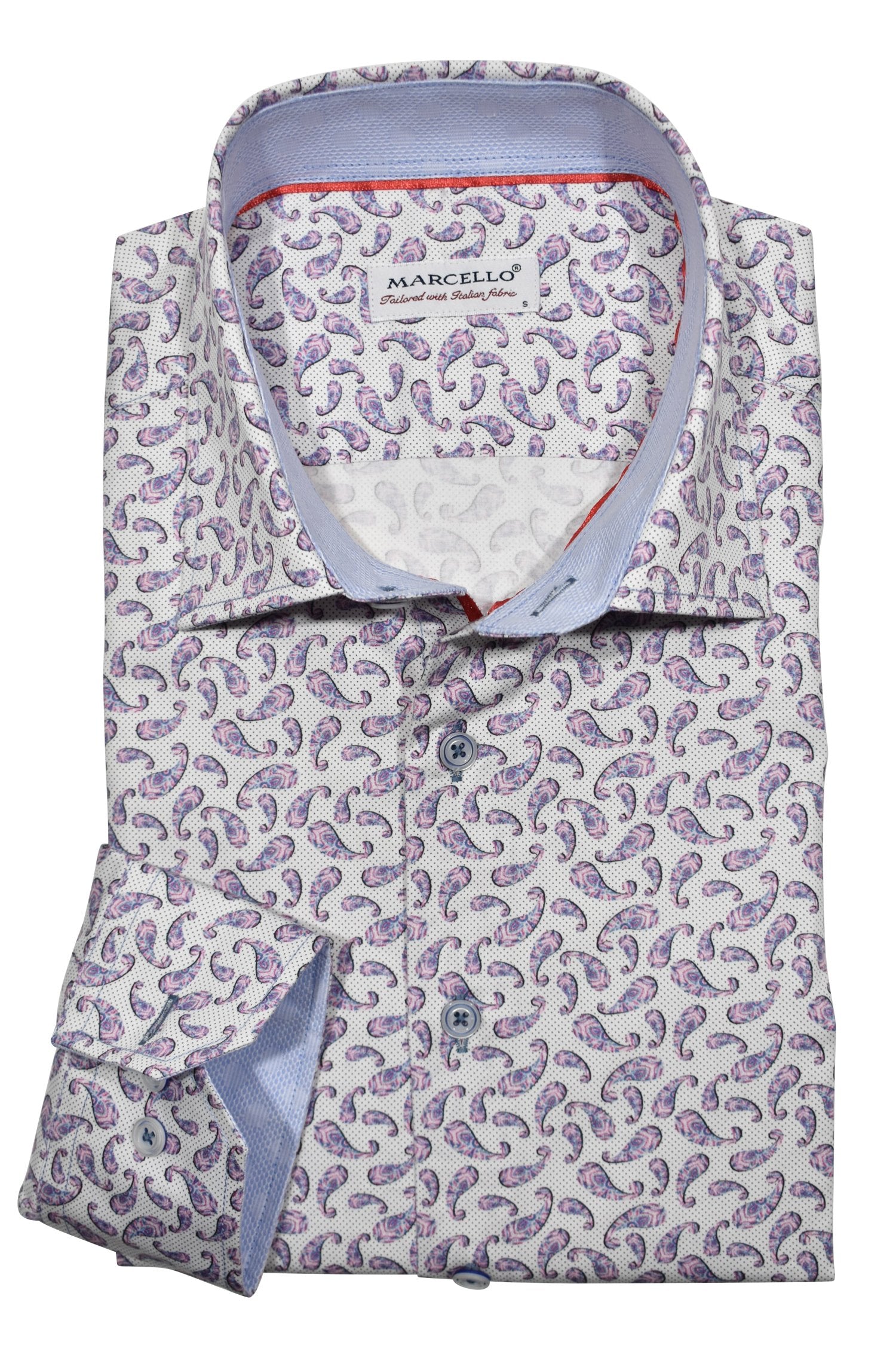 Introducing the Marcello Plum Paisley Magic, the perfect blend of style and comfort.