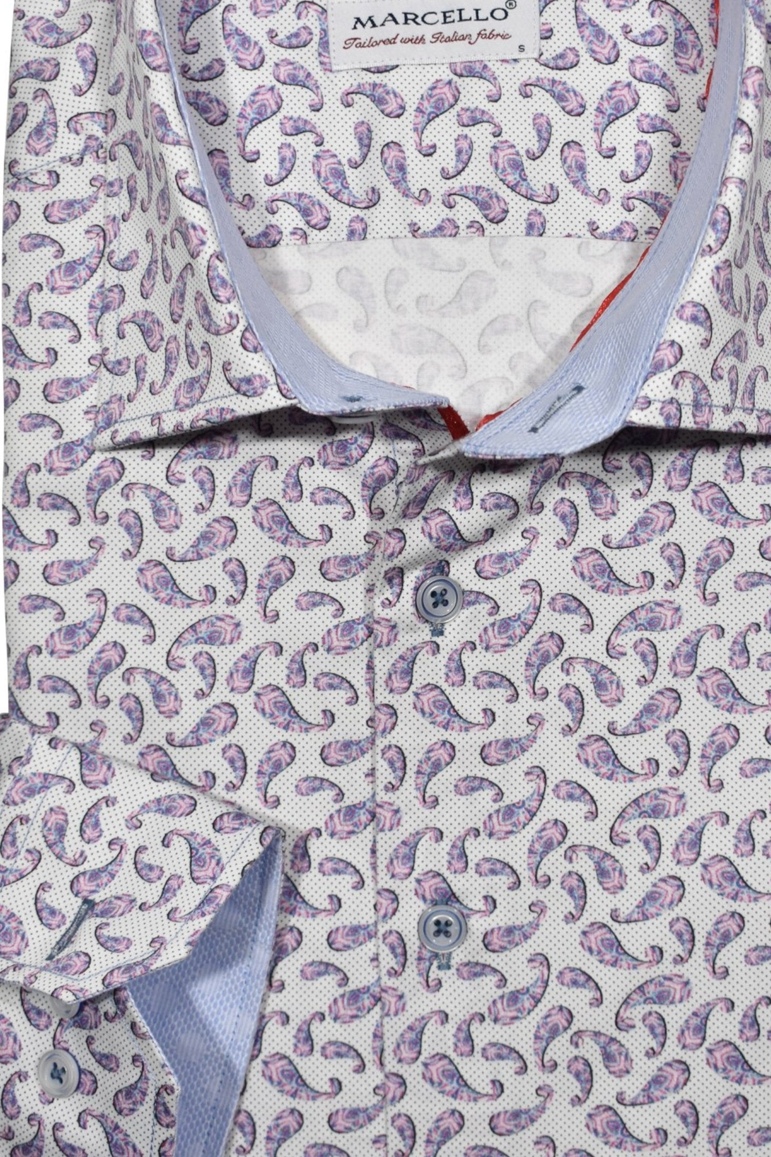 Introducing the Marcello Plum Paisley Magic, the perfect blend of style and comfort.