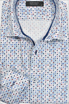 Marcello multi color shaded dot on cotton shirt.