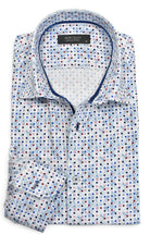Marcello multi color shaded dot on cotton shirt.