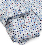 Marcello multi color shaded dot on cotton shirt.