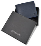Marcello navy leather wallet.