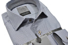 Elevate your wardrobe with the Marcello Premium Hartford Neat Tag shirt. Crafted from extra fine fabrics sourced from fine Italian mills, our Marcello Premium program offers 100's 2 ply shirts in rich classic patterns. With the Marcello exclusive one piece roll collar, you'll feel confident and stylish in any setting.