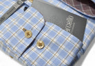 Upgrade your wardrobe with the Marcello WP303 Premium Sky Plaid shirt from the exclusive Marcello collection.
