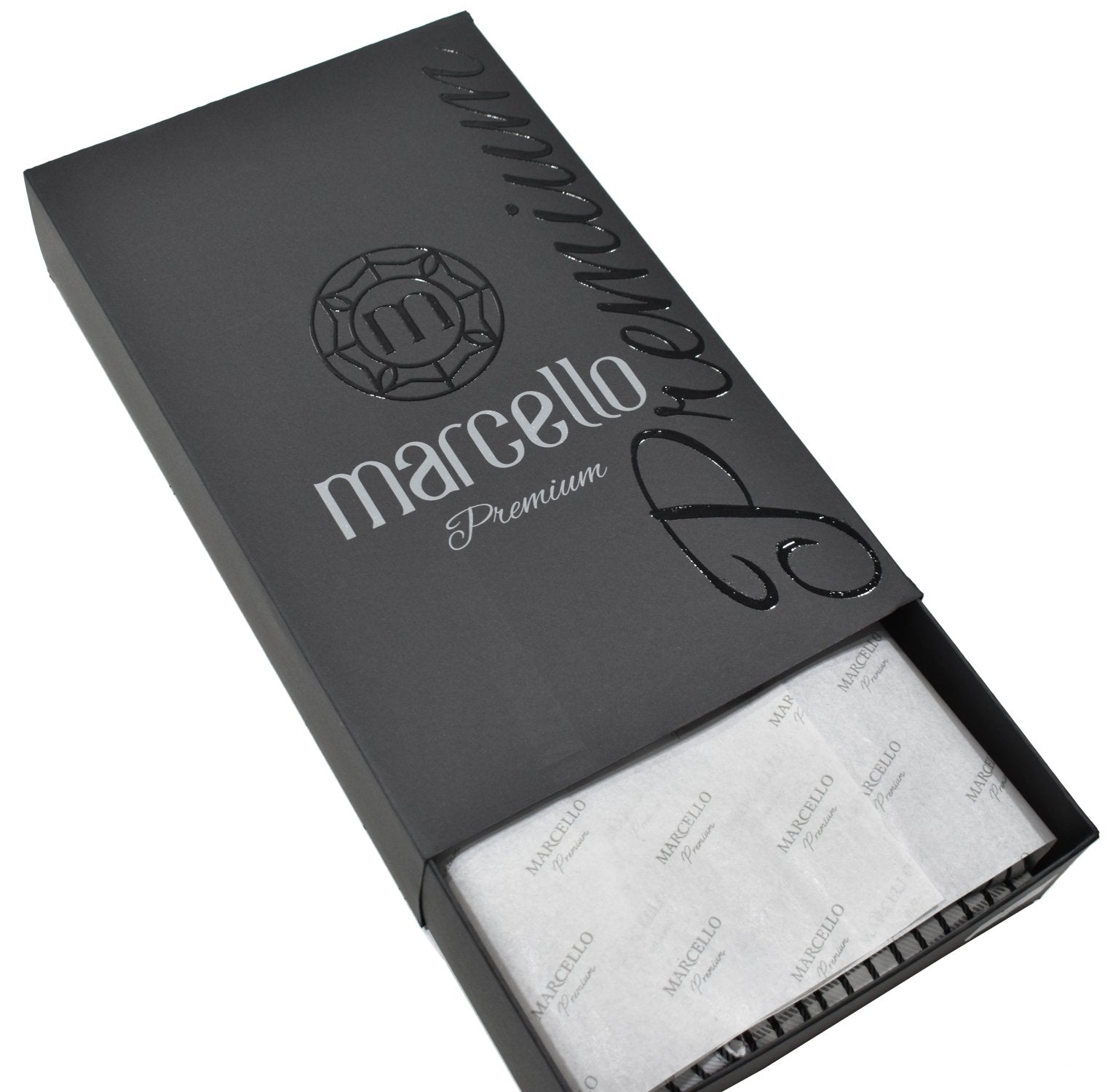 Elevate your wardrobe with the Marcello Premium Shadow Diamond Tag shirt. Crafted from extra fine fabrics sourced from fine Italian mills, our Marcello Premium program offers 100's 2 ply shirts in rich classic patterns. With the Marcello exclusive one piece roll collar, you'll feel confident and stylish in any setting.