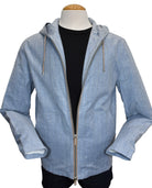 Italian blue windbreaker.