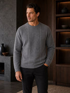 Grey merino wool pullover by Marcello