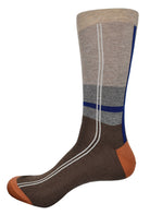 80% Mercerized Cotton / 20% Nylon
Rich exclusive colorations in a unique pattern.
Mid calf, fits sizes 9-12.
Finely knitted.