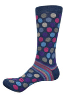 80% Mercerized Cotton / 20% Nylon
Rich exclusive colorations in a unique pattern.
Mid calf, fits sizes 9-12.
Finely knitted.