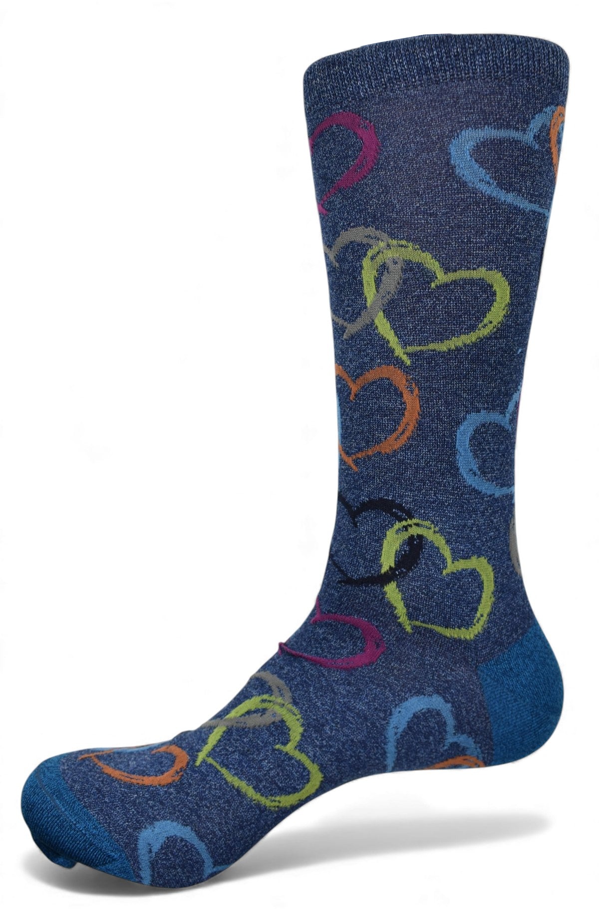 Dion denim heart socks