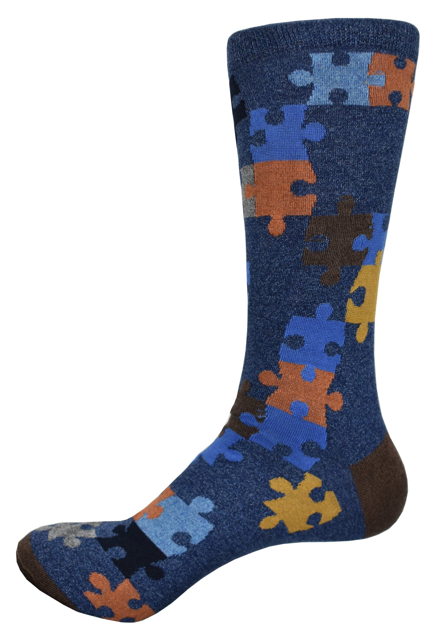 80% Mercerized Cotton / 20% Nylon
Rich exclusive colorations in a unique pattern.
Mid calf, fits sizes 9-12.
Finely knitted.