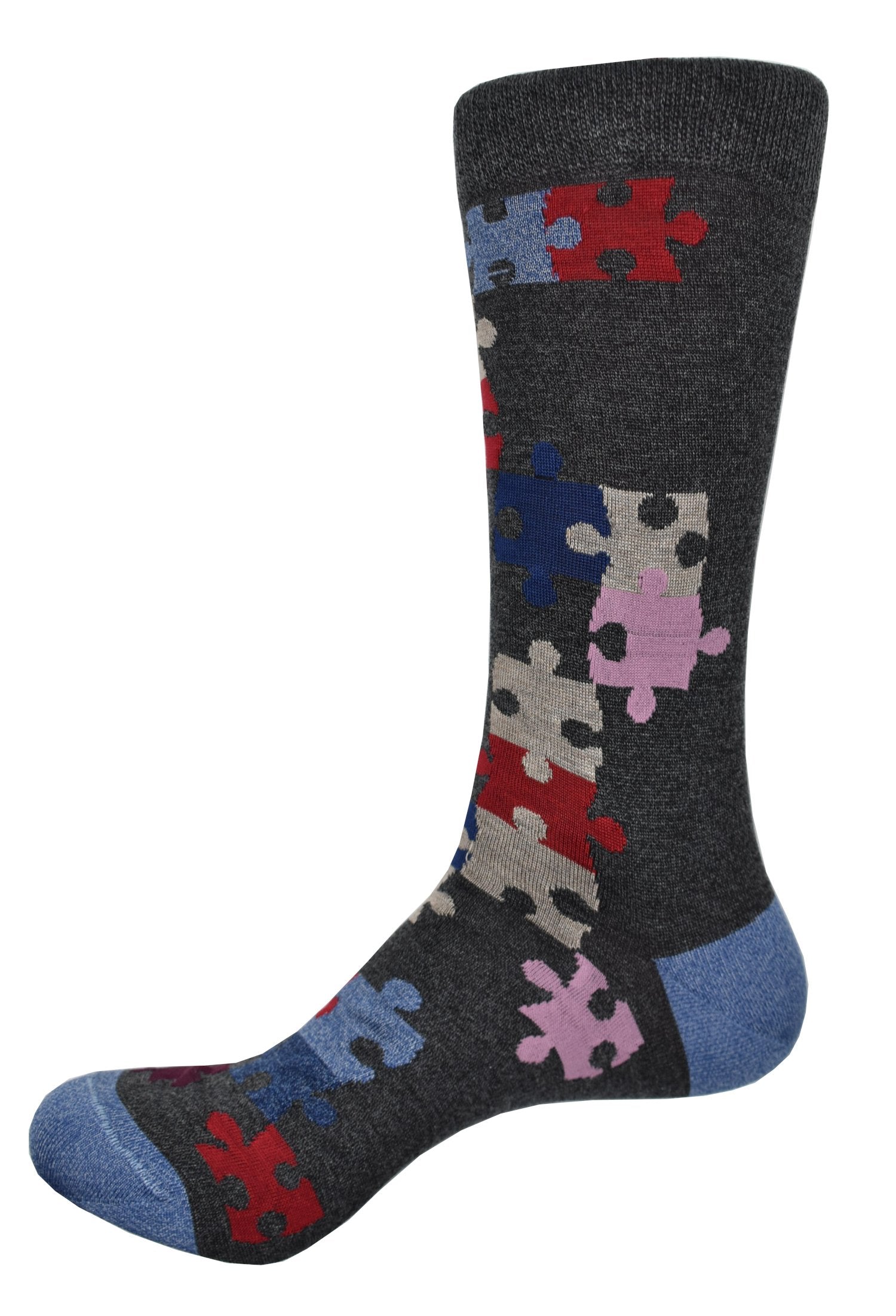 80% Mercerized Cotton / 20% Nylon
Rich exclusive colorations in a unique pattern.
Mid calf, fits sizes 9-12.
Finely knitted.