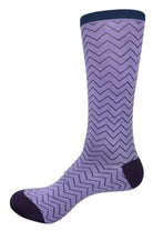 Marcello lilac sock with graph design.