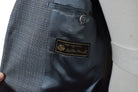 Lorenzo blue gray wool sport coat.