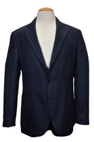 Cerruti Italy plaid navy sport coat.