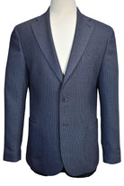 Navy fine grid Italian sport coat.