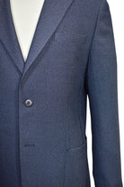 Navy fine grid Italian sport coat.