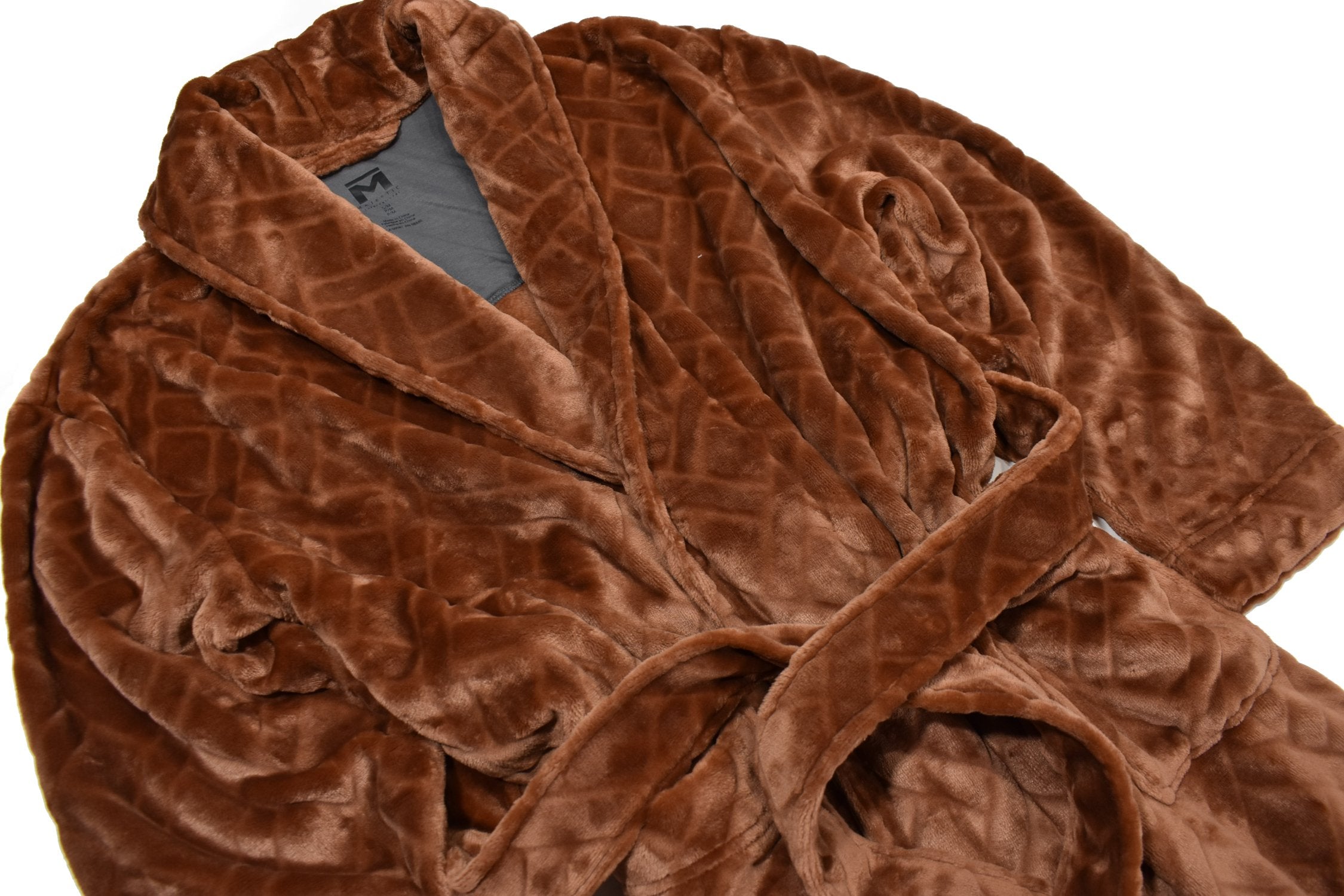 ZM12612 Plush Copper Jacquard Robe – Marcello Sport