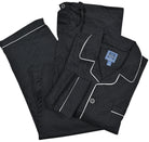 Black pajama with white dot.