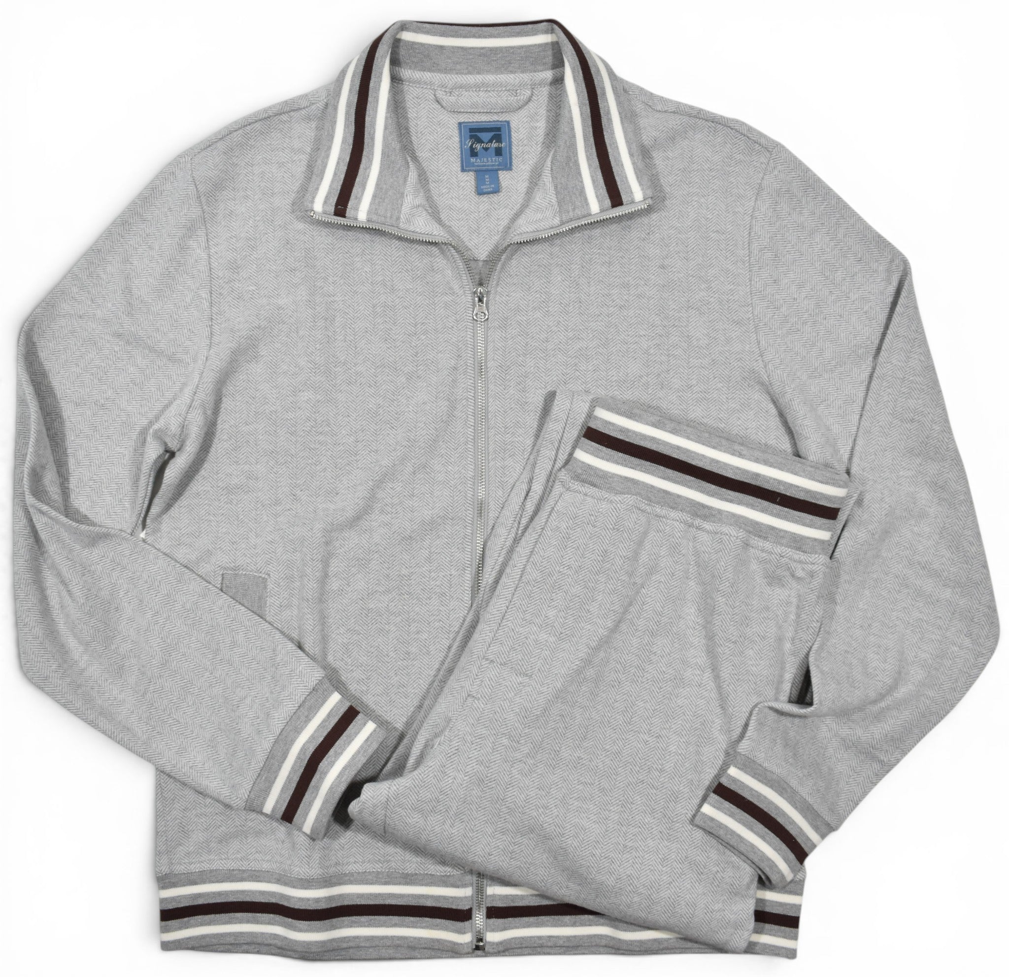 Steel herringbone leisure set by Marcello