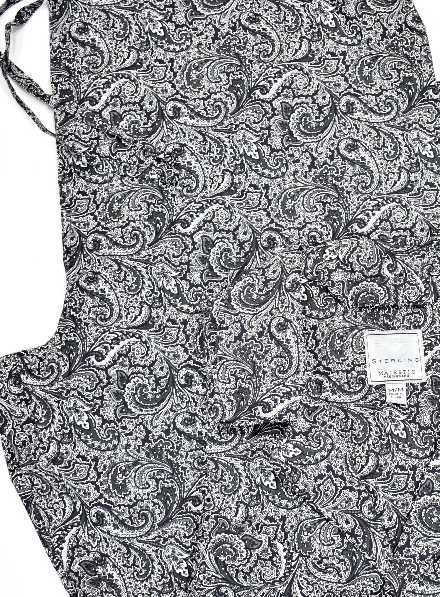 Indulge in luxurious comfort with the ZMJ11703 Black Paisley Pajama. Made with soft cotton and featuring a cool allover paisley pattern, this classic pajama set offers a relaxed fit and added style with contrast black piping and a drawstring waist. The perfect choice for a good night's sleep.