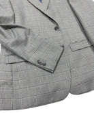 Gray windowpane sport coat