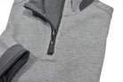 Steel herringbone quarter zip pullover by Marcello