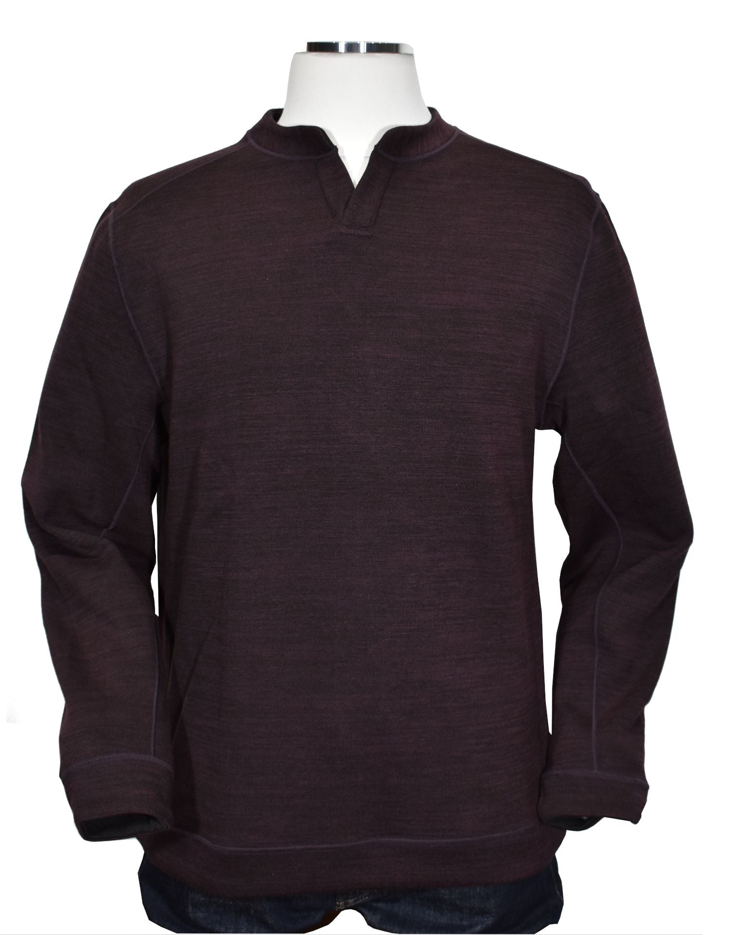  Rock a double look on the go with the ZN5740 Reversible Johnny Crew. Crafted with medium weight cotton microfiber fabric that feels like cashmere, this pullover features a v-neckline, raised welted seams, and a classic fit. Plus, it flips from wine to dark charcoal with a simple spin, so you get two styles in one!