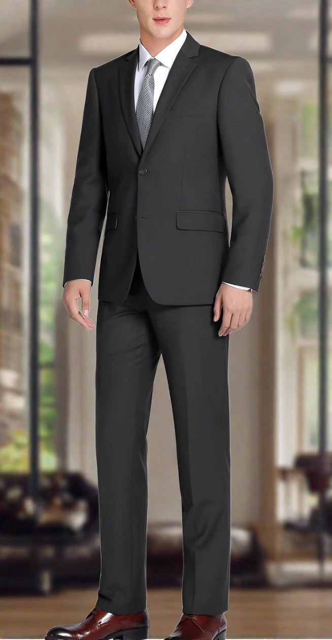 Lightweight comfort and updated style, our suit is perfect for proms, parties, special events, interviews and office wear. Available in a classic fit or slim fit. Trend suit by Marcello.