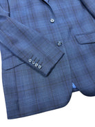 Blue plaid sport coat