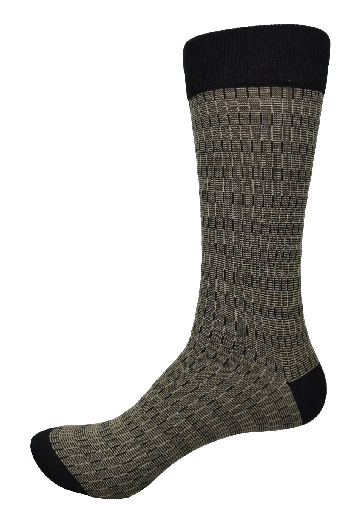 Introducing ZV1561 Black Tonal Stripes, the perfect blend of comfort and style. Made with soft mercerized cotton in rich black and gold tones, this sock features a fine pattern for a traditional yet elegant look. Available in sizes 9-11, step into style with these luxurious socks.