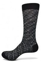 Marcello black-charcoal basket weave socks.