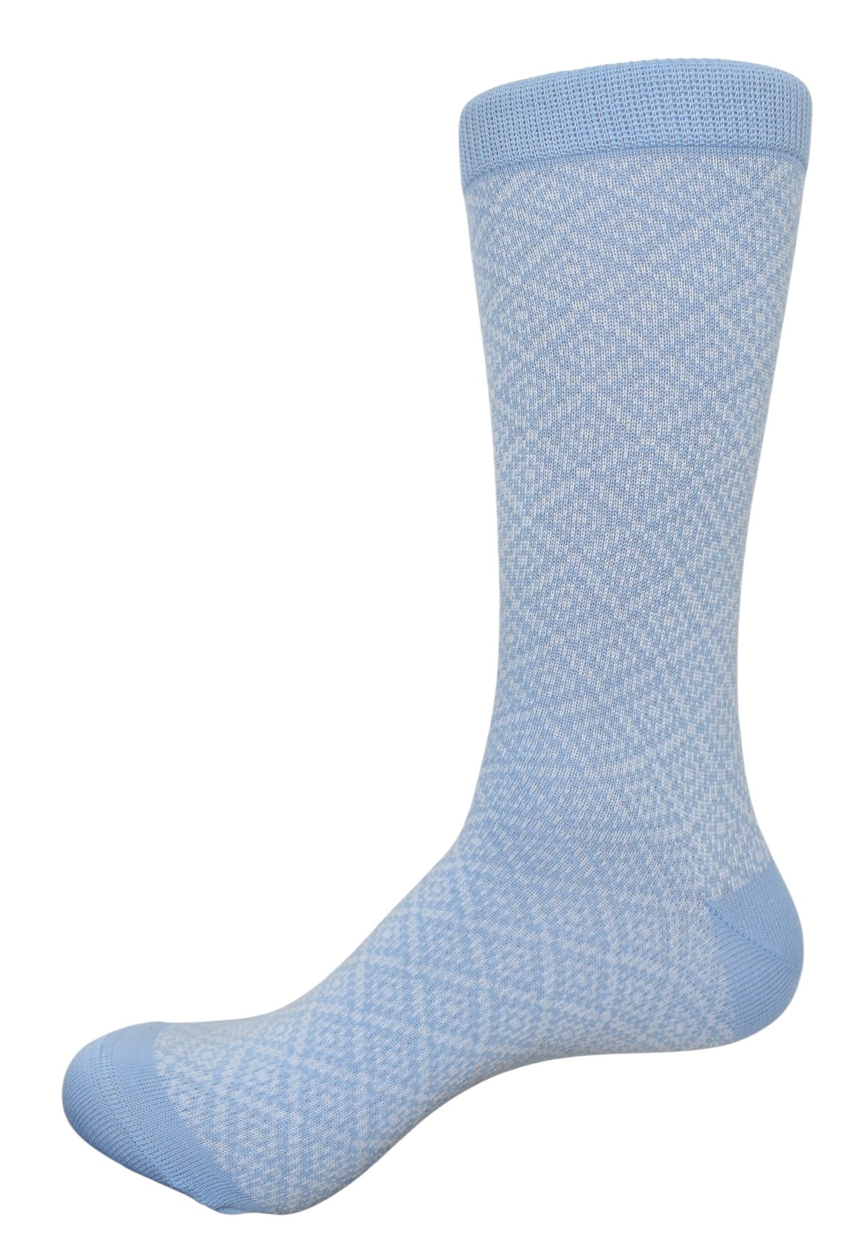 Marcello sky blue diamond sock.