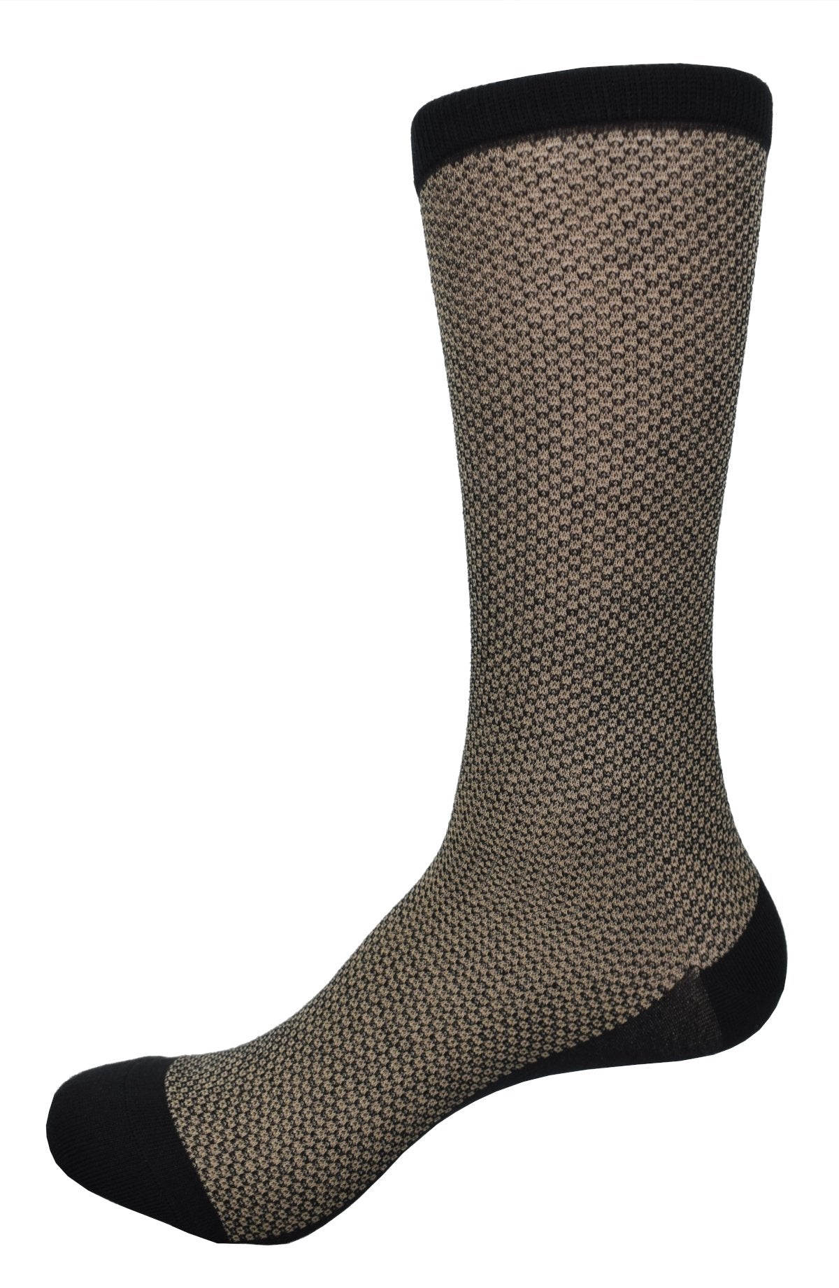 The ZV252 Tan Medallion Sock is your perfect accessory for any dress or casual attire. Made with soft, rich mercerized cotton and a fine medallion weave, these socks offer both warmth and style. The warm tan color with black accents add a touch of sophistication to your overall look.