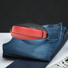 This robust belt features a sophisticated Epi Leather pattern, stamped onto genuine leather for a polished, timeless look. With a standard width and options in classic Black, Navy or Red, you'll find the perfect accessory to show off your individual style.
