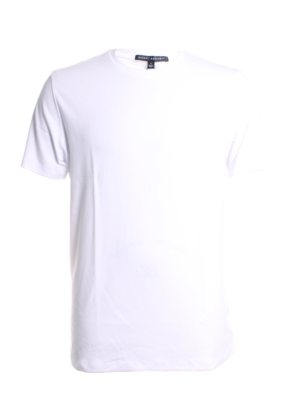 Robert Barakett Georgia Crew Neck T-Shirt in White 