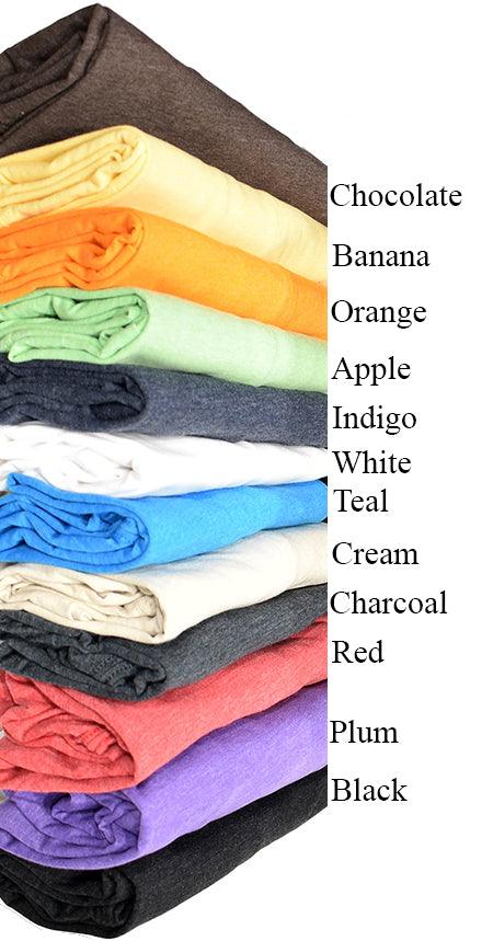 Fashion colors and extremely soft. Soft cotton and microfiber fabric. Perfect with shorts, jeans or pants. Can be worn as casual and updated or as a dressy tee. Contemporary modern sizing, we suggest ordering one size up if between sizes or prefer a loose fit. Washer / dryer no problem, no shrinking or fading! Imported. Medium size V.